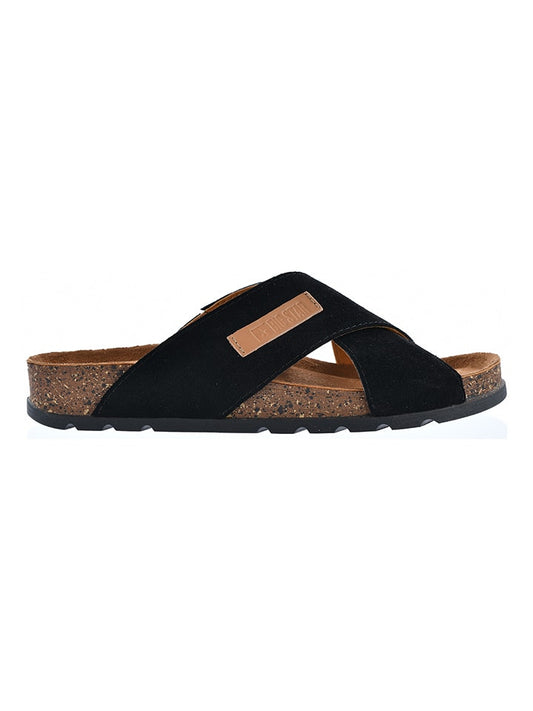 BIG STAR Leather Mules Black Men
