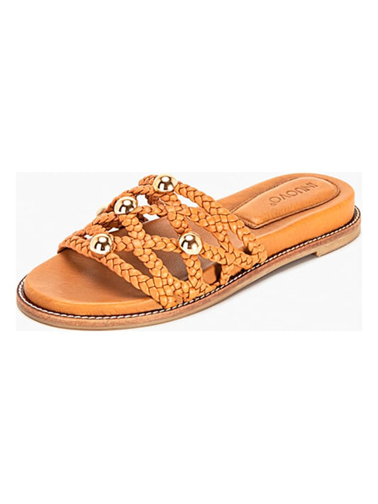 INUOVO Leather Mules Light Brown Women