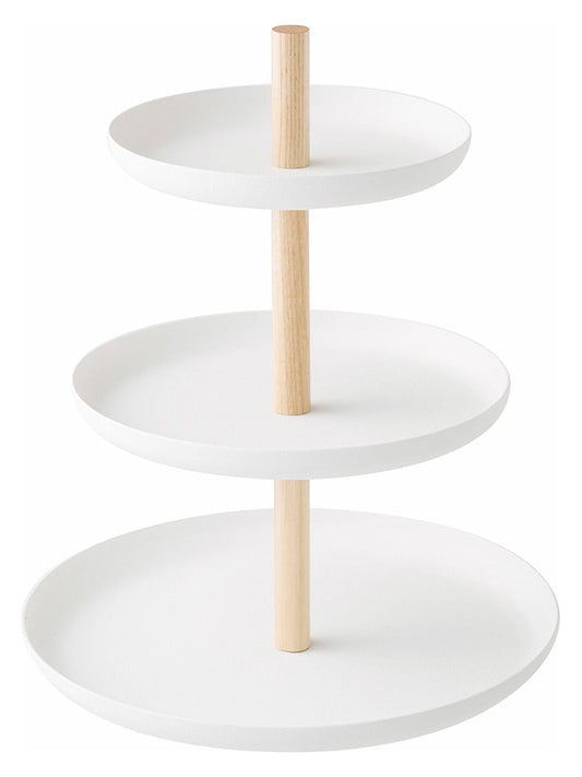 Yamazaki Cake Stand ''Tosca'' White (H)24 x Ø 20 cm Unisex
