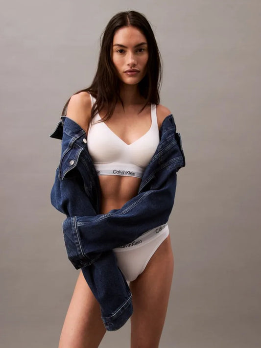 Calvin Klein Womens Bralette 000QF7900E100 White