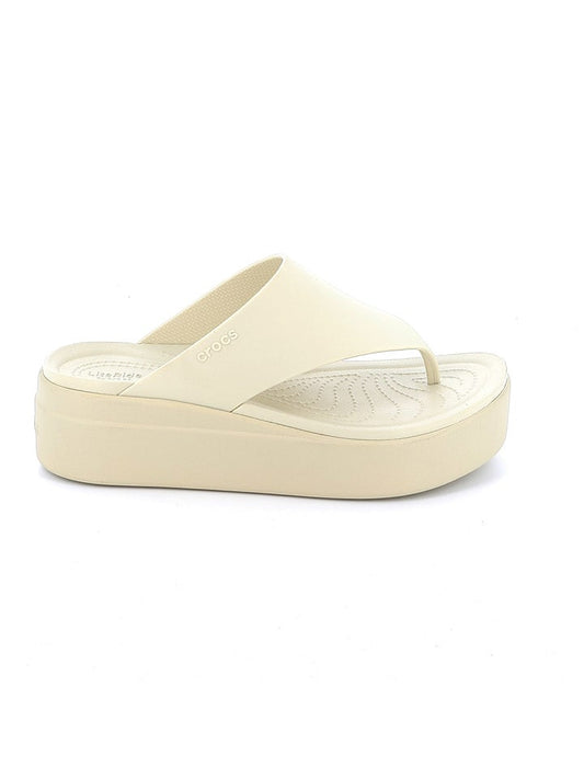 Crocs Flip Flops "Brooklyn" Cream Women