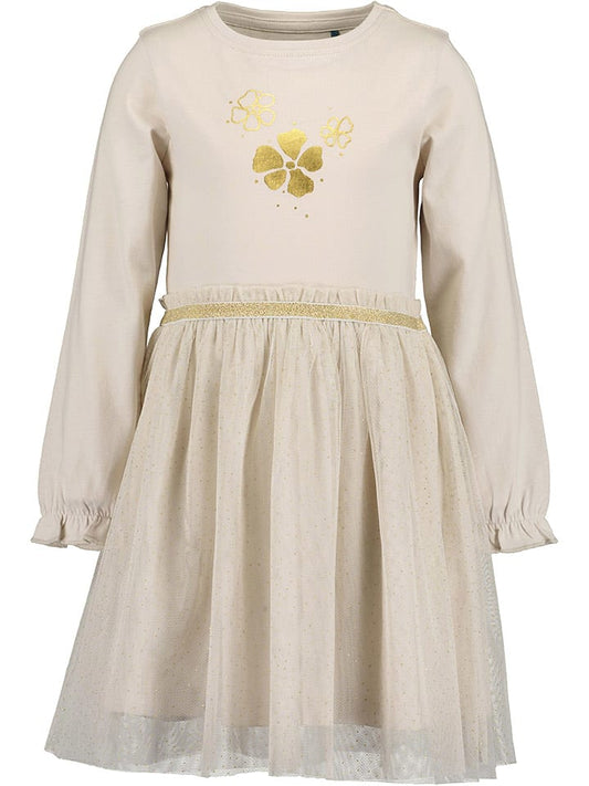 Blue Seven Dress Cream Kids