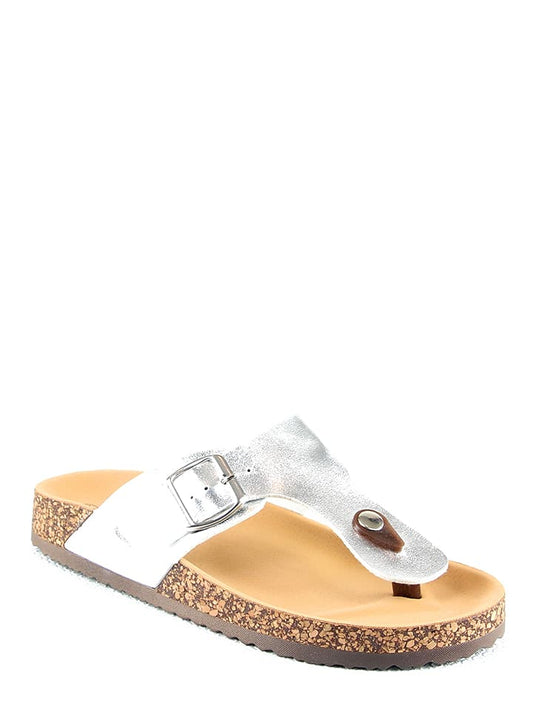 C´M Flip Flops Silver Women