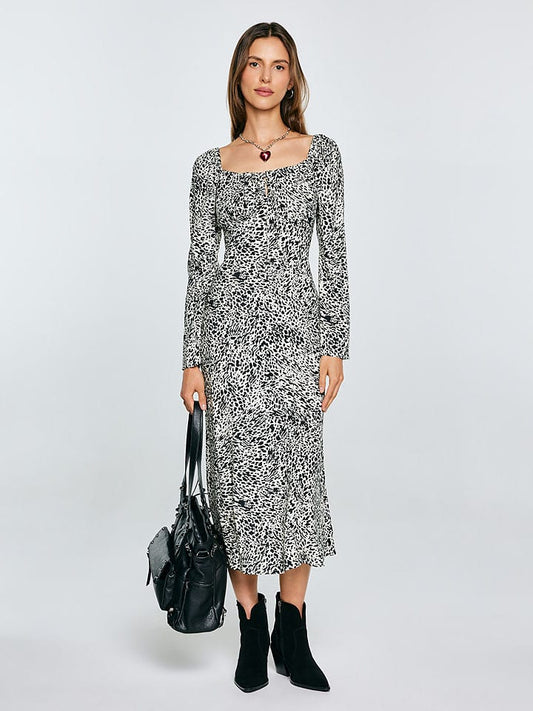 BIG STAR Dress "Kiara" White / Black Women