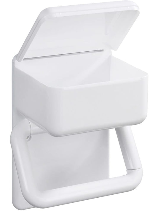 Maximex Toilet Roll Holder White (W)16 x (H)20 x (D)11 cm Unisex