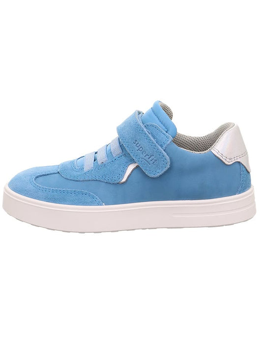 superfit Leather Sneaker "Stella" Light Blue Kids