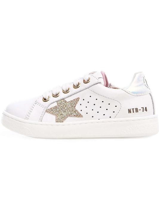 Naturino Sneaker "Pinn" White / Gold Kids