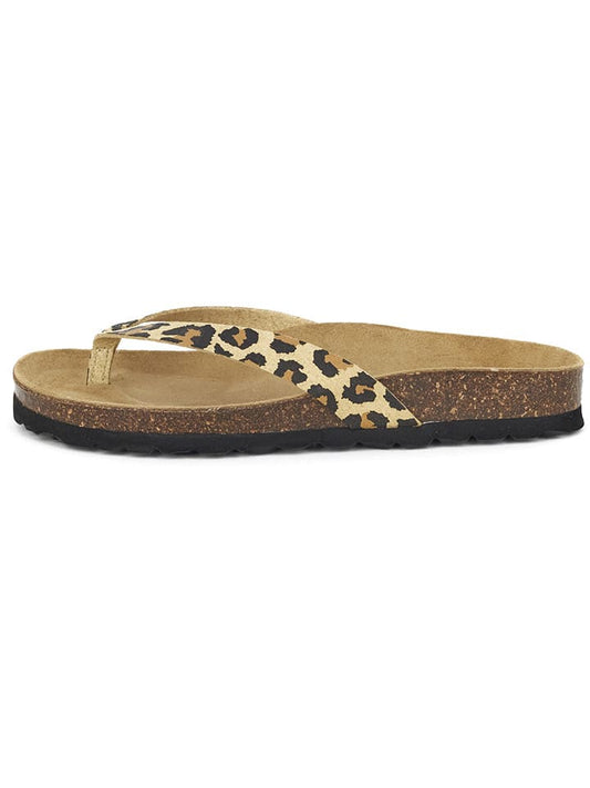 BABUNKERS Family Flip Flops Beige / Brown Women