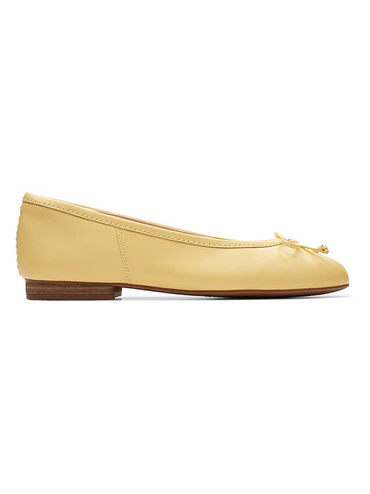 Clarks Leather Ballet Flats ''Fawna'' Yellow Women