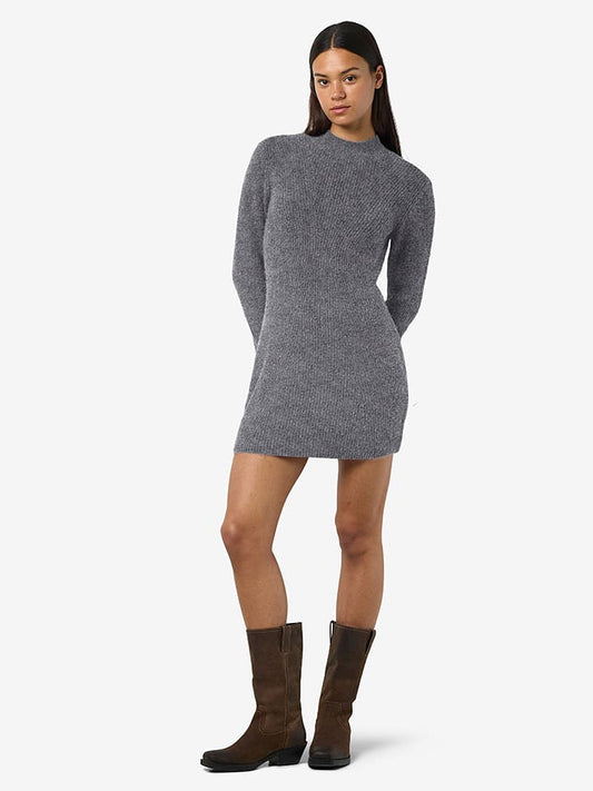 Noisy may Knitted Dress Grey Women