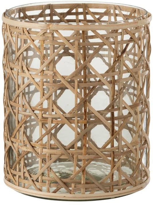 J Line Lantern "Candice" Beige (H)15 x Ø 13 cm Unisex