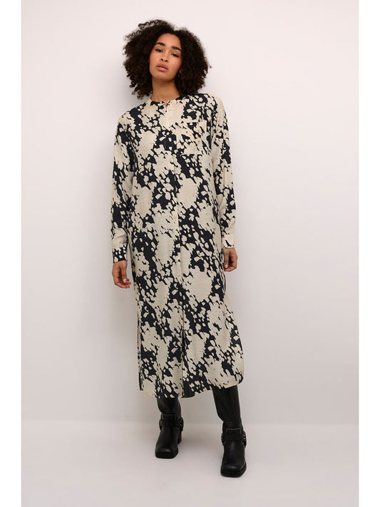 Kaffe Dress Black / Cream Women