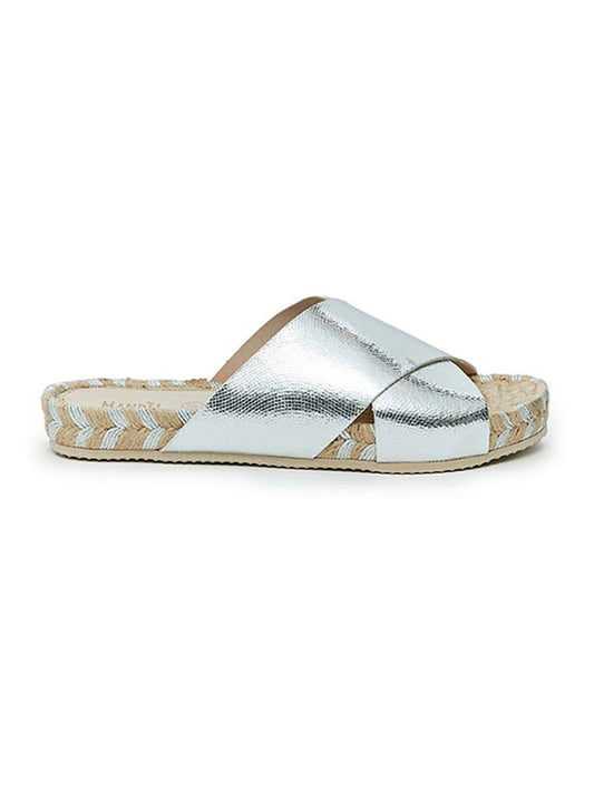 Mandel Mules Silver Women