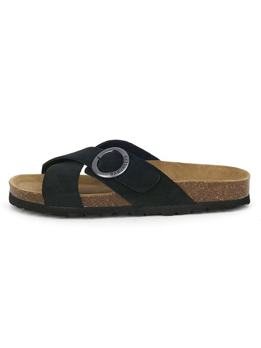 BABUNKERS Family Leather Mules Black Women