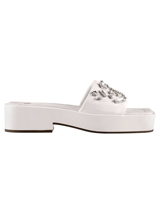 Högl Leather Mules "Teresa" White Women