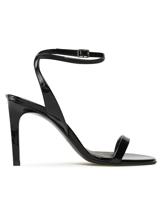 Calvin Klein Leather Heeled Sandals Black Women
