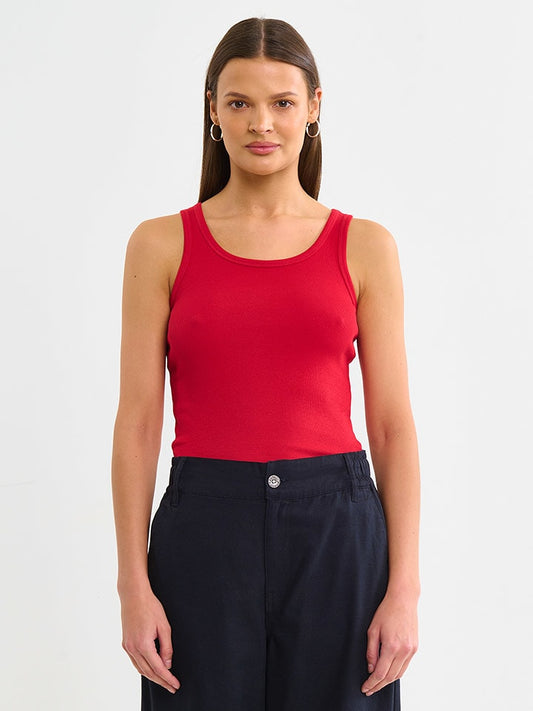 BIG STAR Top Red Women