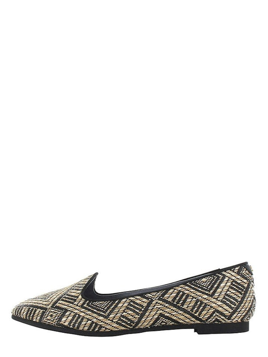 Flip Flop Loafer "Tula" Black / Beige Unisex