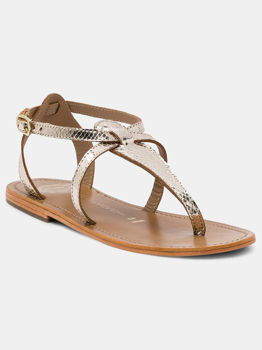 Les BAGATELLES Toe Sandals "Bulnes" Gold Women