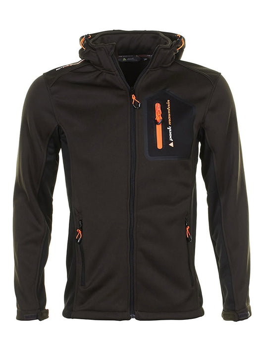 Peak Mountain Softshell Jacket Brown Men