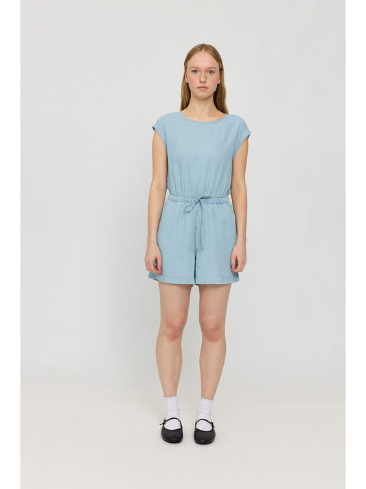 MAZINE Denim Jumpsuit Light Blue Women