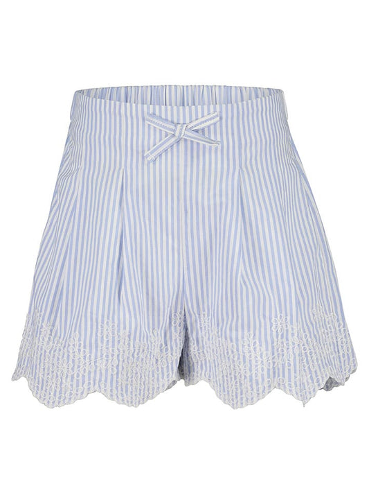 Blue Seven Shorts Light Blue / White Kids