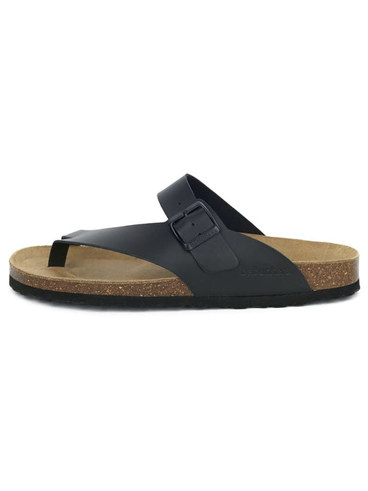 BABUNKERS Family Leather Flip Flops Black Unisex