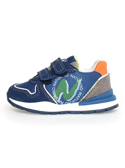Naturino Leather Sneaker "Argal" Navy / Multicolour Kids