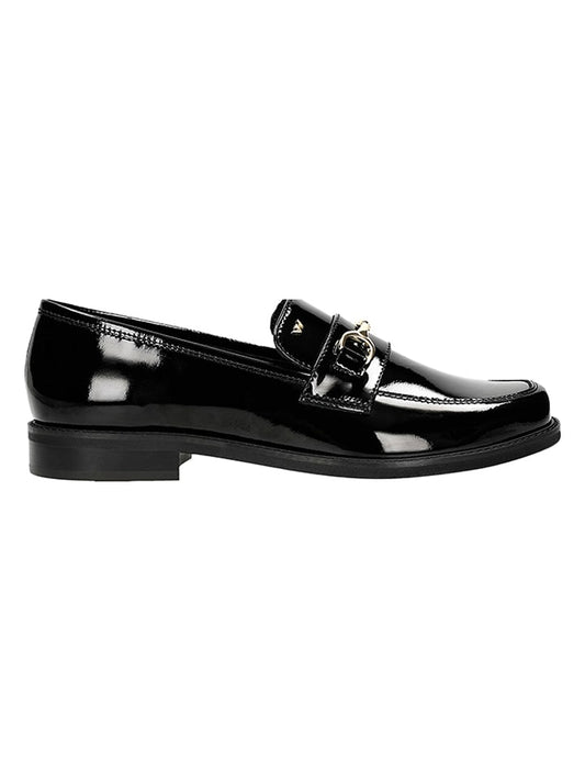 Wojas Leather Moccasins Black Women
