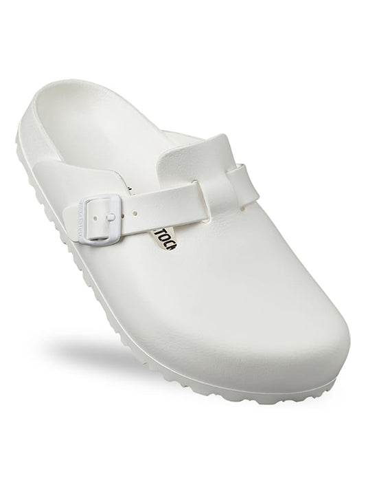 Birkenstock Clog "Boston" White Width N Women