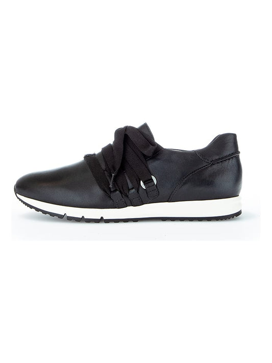 Gabor Leather Sneaker Black Women