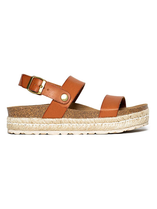 BAYTON Wedge Sandals "Whyalla" Camel Women