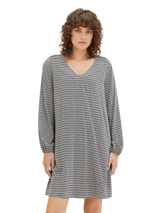 Tom Tailor Dress Grey / Black Women