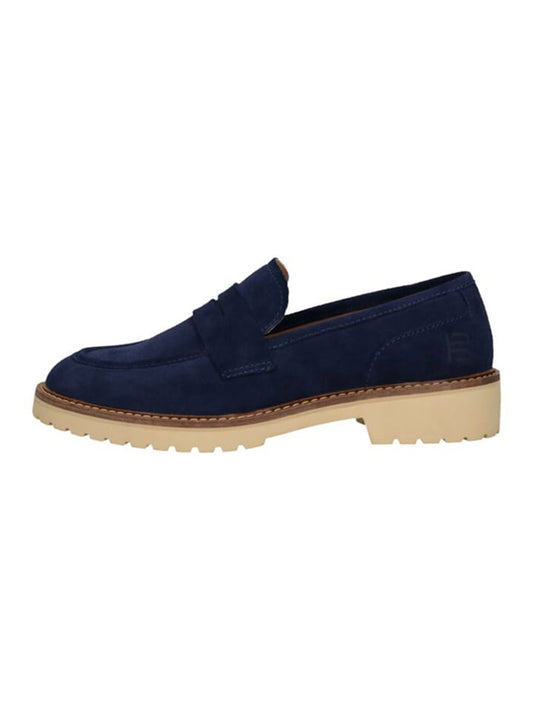 Bagatt Leather Loafers Navy / Beige Women