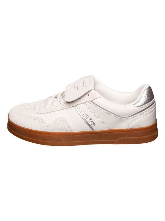 Tommy Hilfiger Shoes Leather Sneaker Cream / Silver Women