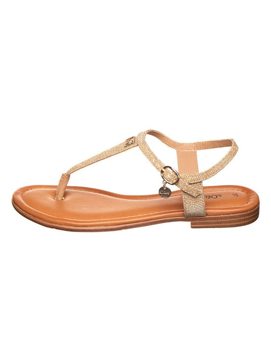 s.Oliver Toe Sandals Gold Women