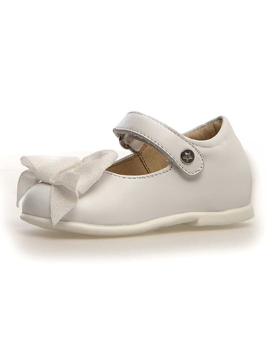Naturino Leather Ballet Flats "Arabesque" White Kids