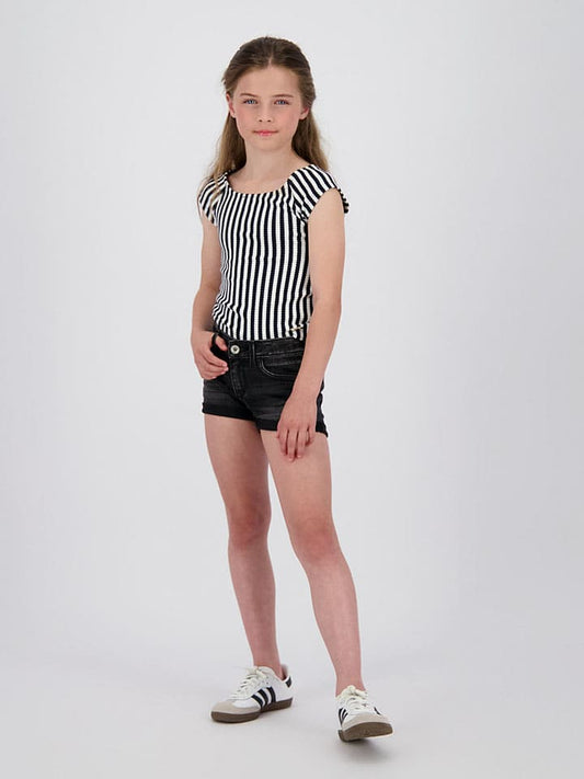 Vingino Shirt Black / White Kids