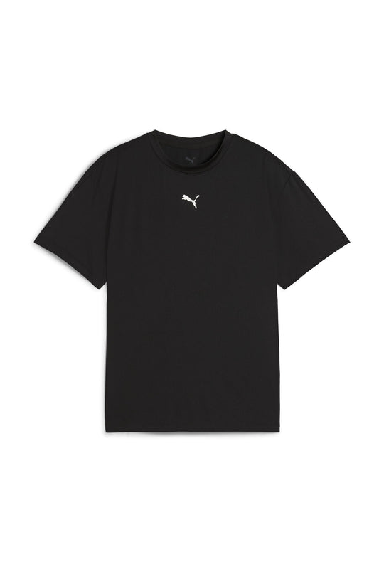 Puma Tees, Relaxed, Shortsleeve, Regular, Crew Neck, Knitted, Print Black Unisex