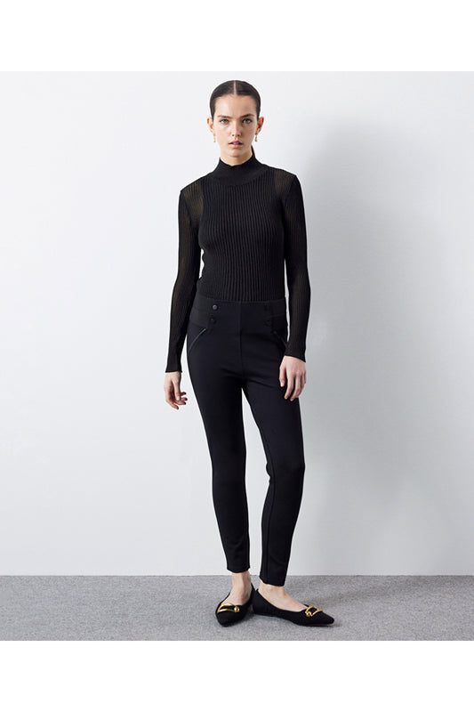 İpekyol High collar transparent knitwear Black Women