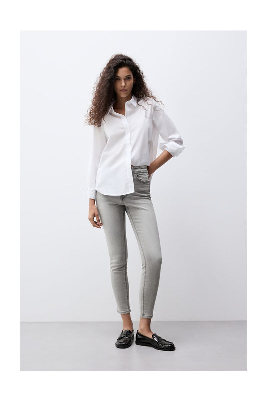 LEFTIES Woman Super High-Waist Jeans Lightgrey Women
