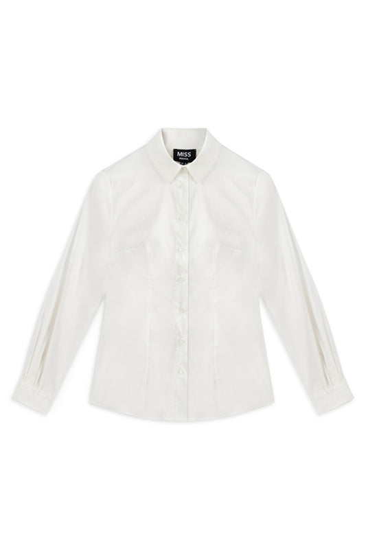 MISS IPEKYOL Waist accented shirt Off White Women