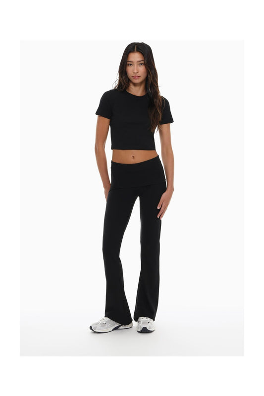 LEFTIES Woman Leggings with Fold-Over Waist Anth.grey Women