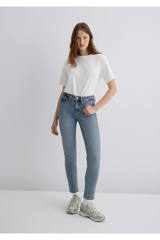 Mavi Cindy Classic Denim Open Jeans Blue Women