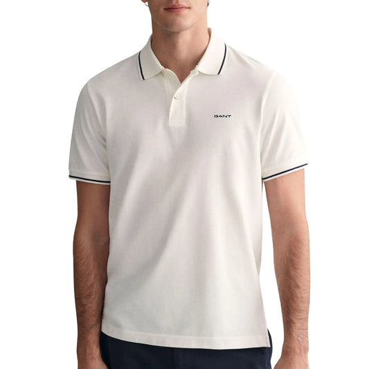 Gant Tipping SS Pique Rugger Polo shirt (2062034-110) Men