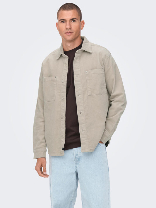 Only & Sons Track Corduroy Top Beige (22023694-3770575) Men