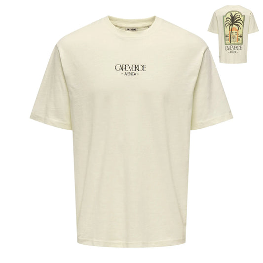 Only & Sons Luis Palm Shirt (22035369-ANTIQUEWHIT) Kids