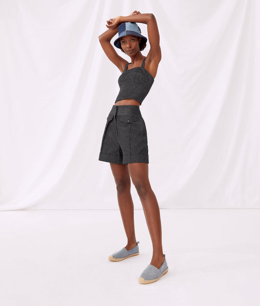 Karl Lagerfeld Klxav Tailored Dnm Look Shorts Dark Blue (231W1161390) Women