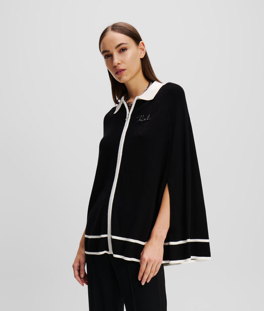 Karl Lagerfeld Collar Cape Black (246W2001999) Women