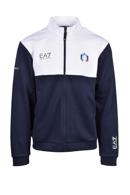 EA7 EMPORIO ARMANI sweatshirt White/Blue (254453-1036) Men